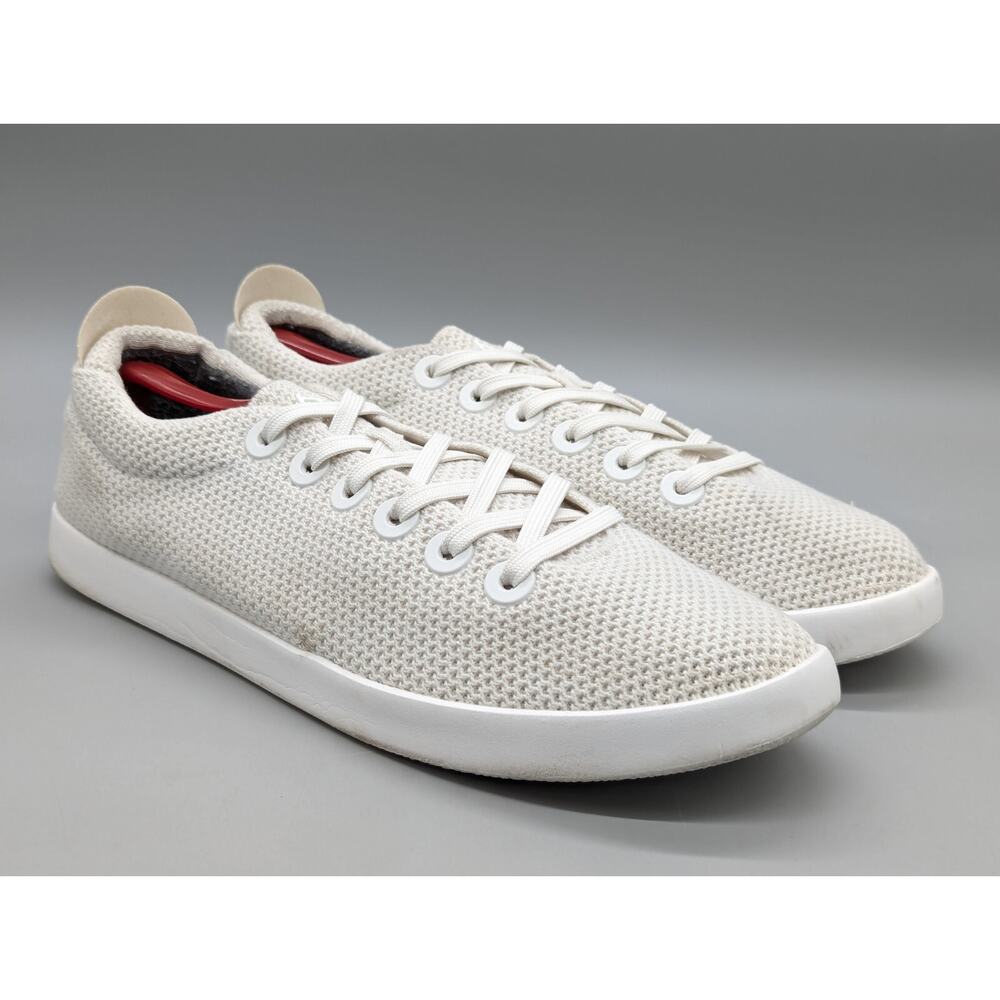 Allbirds TP Tree Pipers Men's White Light Grey Knit Wool Sneakers Shoes Size 13 - Picture 1 of 10